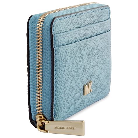 michael kors quilted powder blue wallet silver hardware|michael kors dark silver wallet.